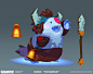 Pakko!, Vinod Rams : Pakko, the big dumb kid yeti! He just wants to play, if he crushes your ribcage in the process, that's on you! Pakko was a ton of fun to work on, his main inspiration was from one of my Guinea Pigs, Milo. 
Here's a "making of&