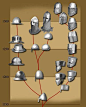 medieval helmet development, this board is aiming at just the first century on here...