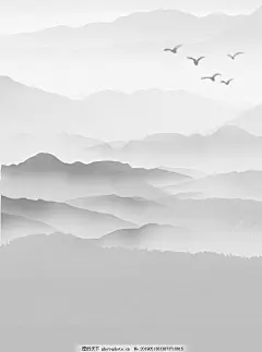 山水画,水墨,水墨画背景,复古,淡雅,大气,古代