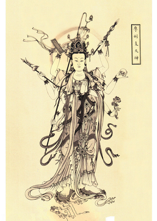 引用余钟韵工笔画佛像画集1秋林红叶秋林红叶