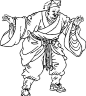 笑面虎朱富-水浒传人物108好汉|人物素材|人物图片|矢量人物|水浒传人物|水浒英雄人物|一百单八将|忠义水浒传|水泊梁山108好汉|水浒108好汉|水浒108好汉剪纸|108好汉剪纸