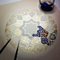 Work in progress by artist Dilara Yarci, who designs traditional Turkish illustrations. http://dilarayarci.tumblr.com/: 