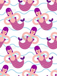 式样,美人鱼,女人,尾鳍,儿童,婴儿,女孩,水下,夏天,虚构