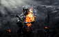 Battlefield 3 fire skulls soldiers video games wallpaper (#1414945) / Wallbase.cc