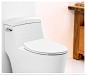 小鲸洗智能马桶盖家用通用马桶圈电动缓降恒温加热坐便器厕所板-tmall.com天猫