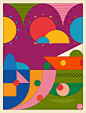 abstract bauhaus color minimalist poster adobe illustrator Logo Design visual identity print Layout
