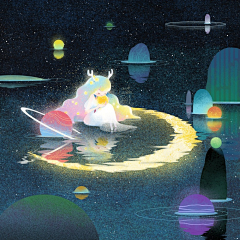 魔仙彩石采集到插画