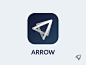 Arrow see visual graphics logo icon arrow swipe fast