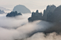 ethereal fantasy fog forest hiking Landscape mist Moody mountains Photography 