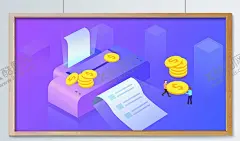 金融科技商务办公打印机渐变插画 【酷图网】笔记本,渐变,上班,扁平风,戴耳机的人,彩绘人物,耳机,戴耳机,扁平化人物,电脑,看群,立体元素,商务,商用,数据,素,长方体,高科技,蓝色,区块链,人工智能,机器人,透气感设计,办公,城市,电子,工作,互联网,金融,2D,3D,科技,智能,建筑,矢量,界面设计