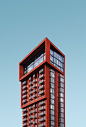 red high rise building#创意建筑##复古红色#
采集@随手科技DESSSIGN