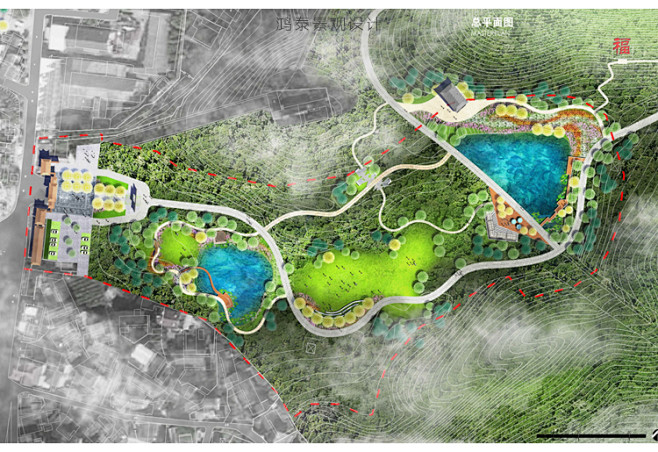 城市山地环湖湿地公园景观园林规划绿化方案...