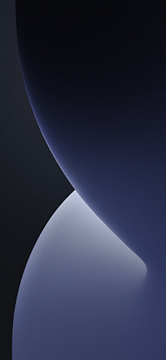 ios14内置 原生壁纸 蓝色 弧线 渐变 苹果手机高清壁纸 1125x2436_爱思助手