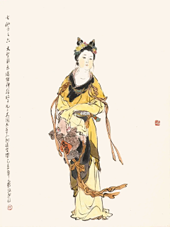 羽毛球脑袋采集到国画人物