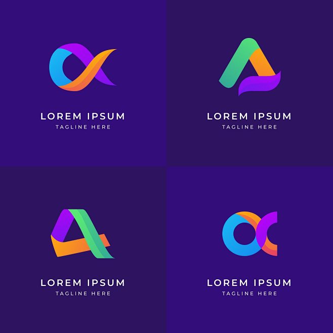 Flat design colored ...