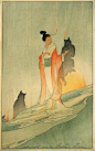 美国艺术家Bertha Lum (1869 – 1954) ，用版画描绘她眼中的东洋。