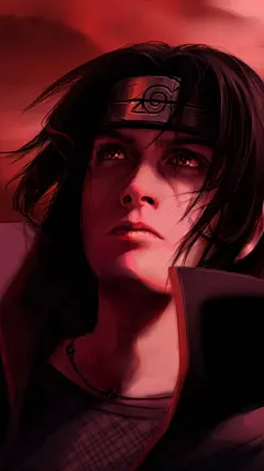 你那一瞬间的柔情，就像烟花一般绚烂而过。火影忍者 动漫壁纸 简约插画 ​​​​