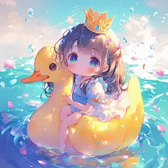 公主头像可爱皇冠仙睡美人灵动女生 (21)