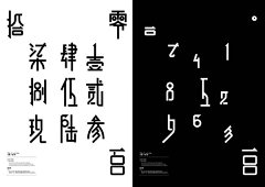 曹志160采集到字体变形