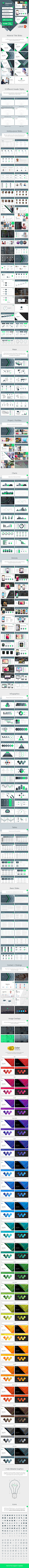 Material Design PowerPoint Template : Material Presentation TemplatesWelcome to Material Design Powerpoint Presentation Template. We offer over 210 unique presentation slides, with great professional material design, material colors and creative ideas. Bu