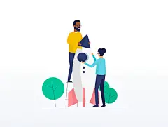 30个团队合作沟通的插画素材 - 25学堂 : 30个团队合作沟通的插画素材，主题可用于展示创业生活和高效的团队合作，用色清爽，干净美丽，细节处理得特别好。

所有插画都有深蓝色背景和白色背景两种风格，另外还...