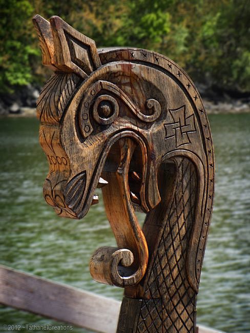 Dragon heads on the ...