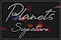 Planets Signature Font | dafont.com