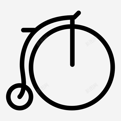 自行车交通工具骑行图标 UI图标 设计图...