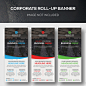 Corporate roll-up banner