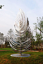 Ralfonso Gschwend’s kinetic wind sculpture Magic Tree 6m (20ft) was unveiled October 27th, 2012 in the Wuhu International Sculpture Park, China. Ralfonso was invited as a special guest artist for the 2012 Liu Kaiqu International Sculpture Exhibition.