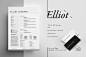 极简简历模板 Elliot – Resume/CV