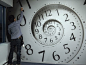 Awesome clock wall mural: 
