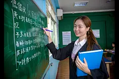 英语老师人物图片摄影图