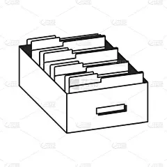 文件夹抽屉隔离图标