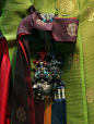 Norigae (hangul: 노리개) is a typical traditional accessory that is hung from a woman's jeogori goreum (coat strings) or hanbok chima (skirt) and so on.