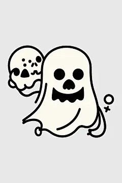 万圣节阿飘矢量图形