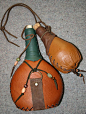 Leather covered bottles by ~Laerad on deviantART@北坤人素材