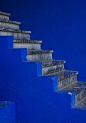 Majorelle Blue was the signature blue of Jacques Majorelle, the watercolorist and plant specimen collector. His gardens in Turkey used  the same blue on the buildings, pots, and in fountains.