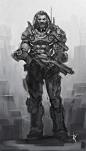 Another rough character concept by *Zeronis on deviantART