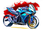 来看看pawan kumar大神的YAMAHA摩托车速写吧| 全球最好的设计,尽在普象网 puxiang.com