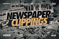 其中包括图片：Newspaper Clippings