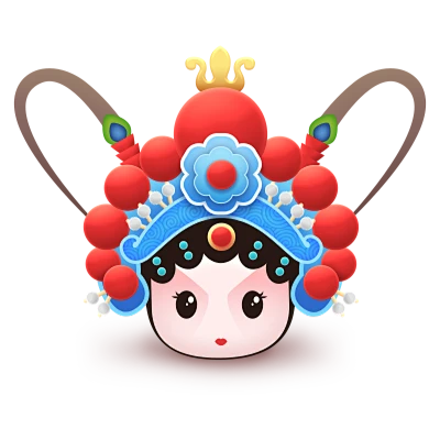 图标 icon 戏曲 京剧 京戏 花旦 艺术 民俗 传统 技艺-花瓣网