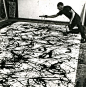 Pollock + at + Work，+ 1950.jpg（1574×1600）： 