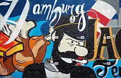 汉堡 德国 壁画 绘图 绘画 喷雾罐 画画 街头艺术 艺术