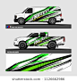 car decal design vector. abstract background livery for vehicle vinyl wrap