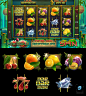 Bamboo Themed Slot Game, Val Radojčin : Slot game elements done for Thorium Studios