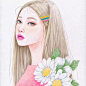 同样是画彩铅插画，为什么她却画得如此着迷？美的让人窒息！