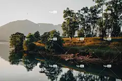 景观 4K壁纸 湖 山 高清壁纸 墙纸 Mac壁纸 酷背景