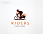 Riders骑手标志设计#人物logo#