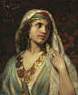 fleurdulys:

Odalisque - Claude Ferdinand Gaillard
1859